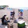 穴場!望来浜海水浴場でバーベキュー。砂浜ガラ空き!駐車場直結で荷物運びも楽々