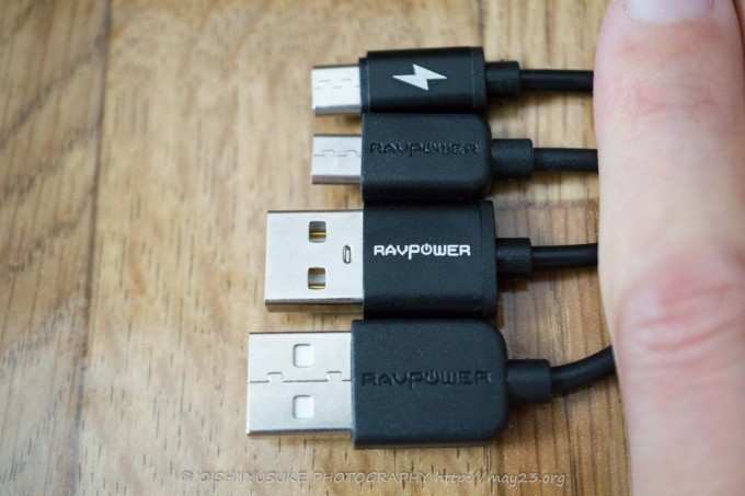 RAVPOWER USBケーブル5本セット