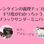 バレンタインの義理チョコにはコレ!ギリ度がわかるブラックサンダーミニバー
